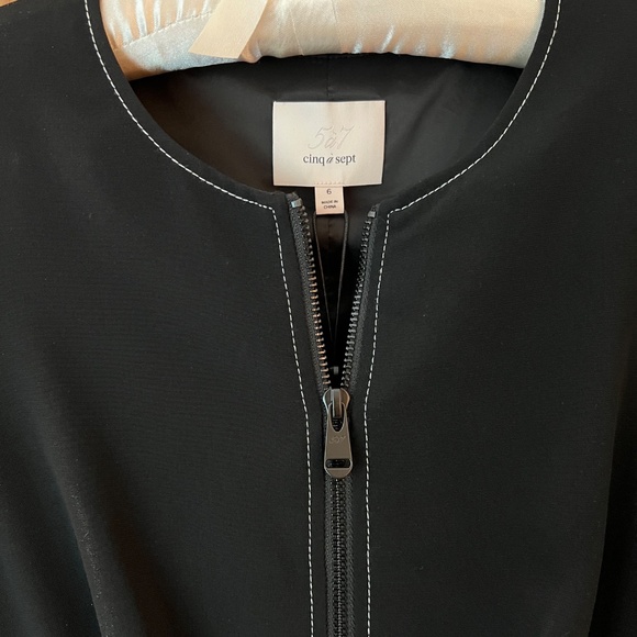 Cinq a Sept Black Sheath Dress, Size 6, NWT - Picture 6 of 11